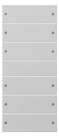 GIRA 2186015 Wippenset 6fach (3+3) System 55 Grau matt (lackiert)