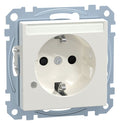 Mert MEG 2303-0319 SCHUKO-Steckdose BRS Ko.+Schriftfeld StK polarweiß gl.Sys.M