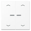 Jung A 102 KO5P BF WWM Wippe m.Lichtleiter m.Pfeilsymbolen f.KNX