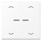 Jung A 102 KO5P BF WWM Wippe m.Lichtleiter m.Pfeilsymbolen f.KNX