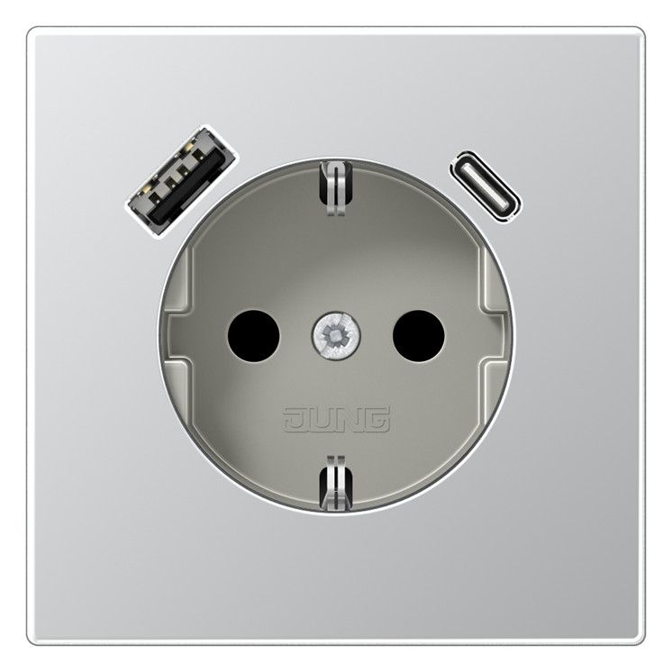Jung AL1520-15CA SCHUKO-Steckdose m.USB Typ AC