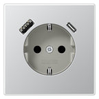 Jung AL1520-15CA SCHUKO-Steckdose m.USB Typ AC