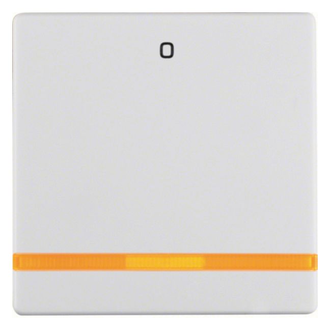 Berker 16246089 Wippe m.Linse orange+ Aufdruck 0 Q.1/Q.3 polarweiß samt