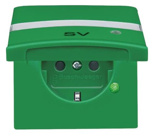 BJ 20 EUGKBLN-13-102 SCHUKO Steckdosen-Einsatz gn RAL6032 UP