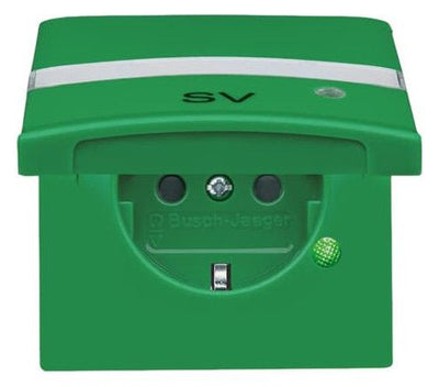 BJ 20 EUGKBLN-13-102 SCHUKO Steckdosen-Einsatz gn RAL6032 UP