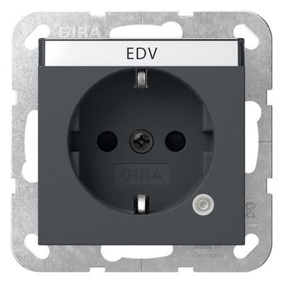 GIRA 445228 SCHUKO-Steckdose Kontroll+ BSF System 55 Anthrazit