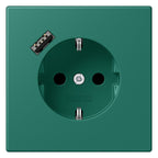 Jung LC1520-18A216 SCHUKO-Steckd.m.USB Typ A LC32040