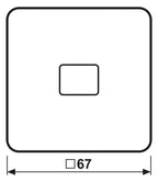 Jung CD590KOPT Wippe Lichtleiter platin