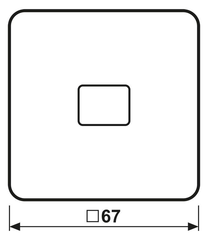 Jung CD590KO Wippe Lichtleiter weiß