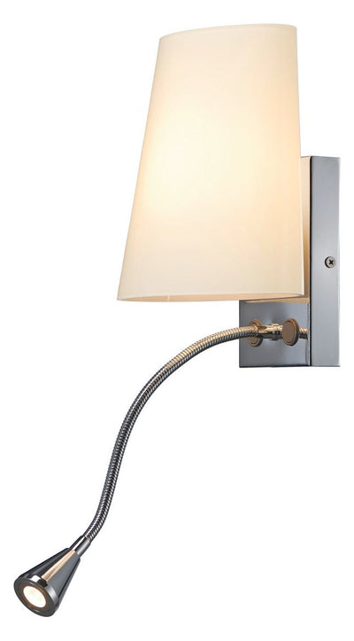 SLV 149452 COUPA FLEXLED Wandleuchte chrom Glas satin 1xG9 max.40W 3W LED