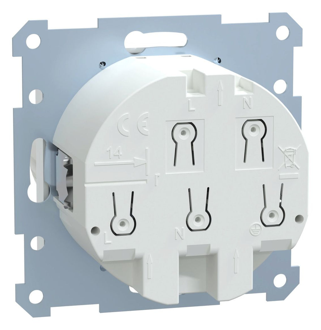 Mert 233825 FI-SCHUKO-Steckdose BRS aktivweiß glänzend System M