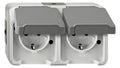 Mert MEG 2320-8029 SCHUKO-Doppel-Steck- Dose lgr waag. m.BRS AQUASTAR