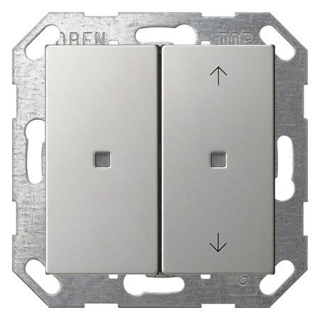 GIRA 5175600 Taster Wippe 2fach unbedr./ Pfeile OneKNX System 55 Edelstahl