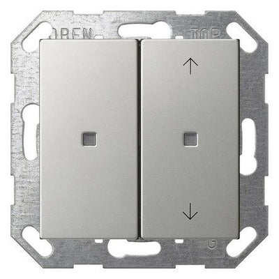 GIRA 5175600 Taster Wippe 2fach unbedr./ Pfeile OneKNX System 55 Edelstahl