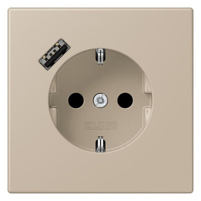 Jung LC1520-18A243 SCHUKO-Steckd.m.USB Typ A LC32142