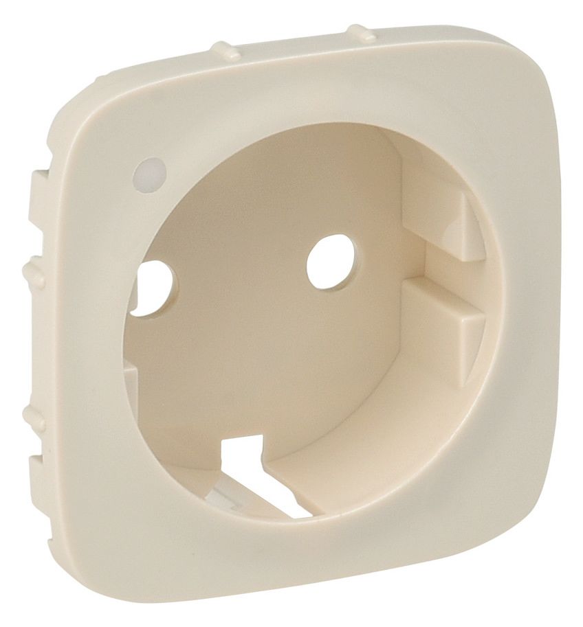 Legrand 754856 Abdeckung Schuko Steckdose LED Valena Allure mandelweiß