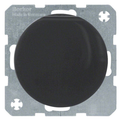 Berker 47512045 Steckdose SCHUKO+Klappd. u.erh.BS R.1/R.3 schwarz glänzend