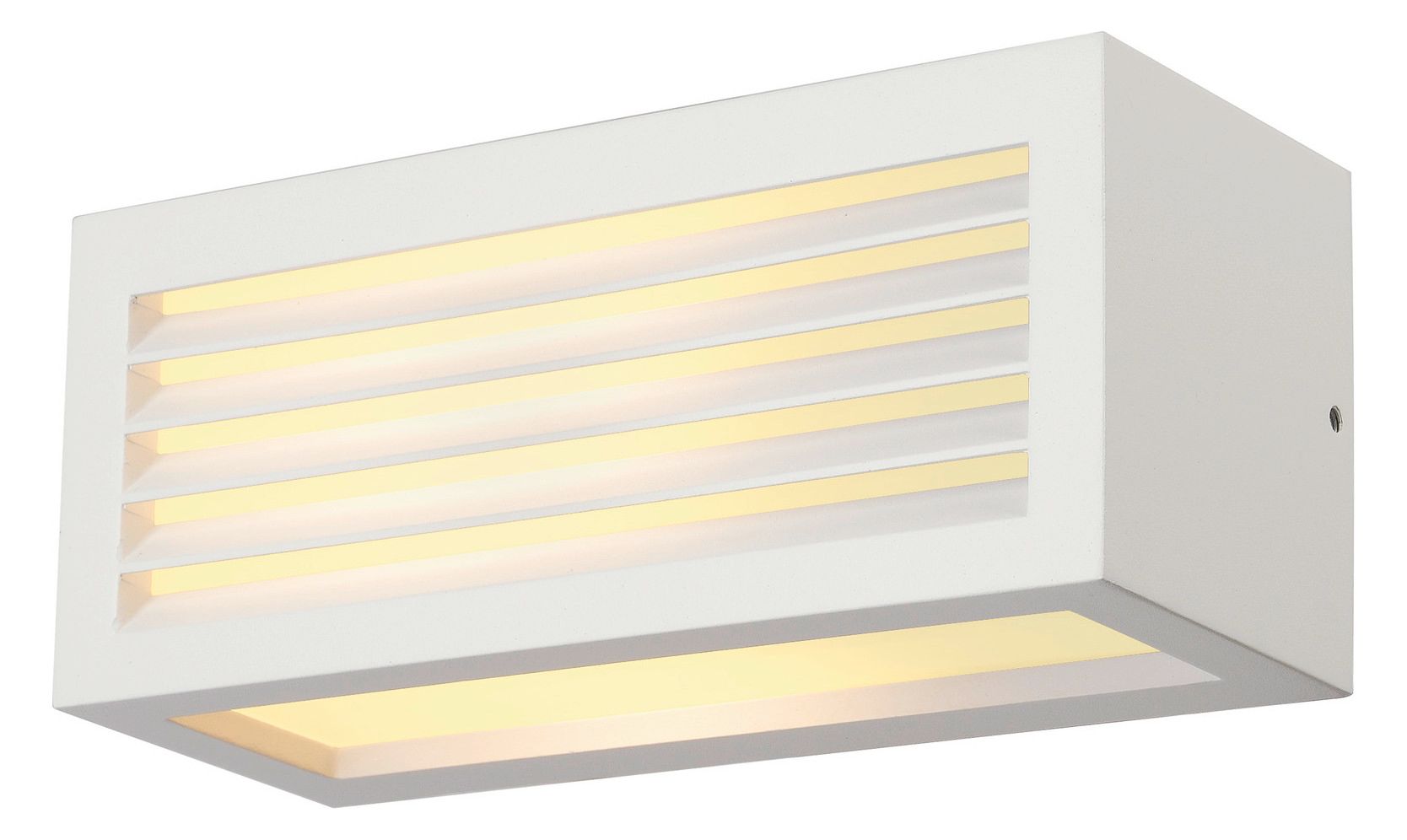 SLV 232491 BOX-L E27 Wandleuchte eckig weiß E27 max.18W