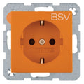 Berker 47438917 Steckdose SCHUKO Aufdruck BSV S.1 glänzend orange