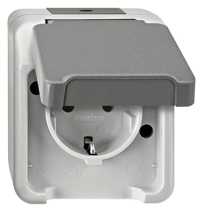 Mert MEG 2301-8029 SCHUKO-Steckdose lichtgrau AQUASTAR