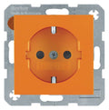 Berker 47238914 Steckdose SCHUKO m.erh.BS S.1/B.3/B.7 orange glänzend