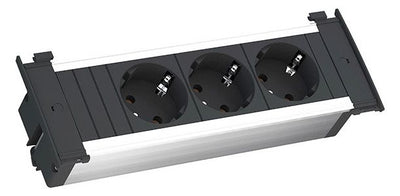 Bachmann 927.000 KAPSA 3xSchuko sw Strom 2,0m Schuko
