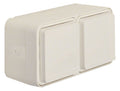 Berker 47753522 Steckdose SCHUKO 2fach waagr. m.Klappd. 4Einf. Ap W.1 polarweiß