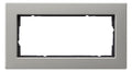 GIRA 1002335 Abdeckrahmen 2f o.Mittelst. flach E2 Edelstahl