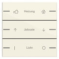 GIRA 576301 Wippenset 3fach indiv. Tastsensor4 System 55 Cremeweiß gl.