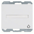 Berker 47527109 Steckdose SCHUKO+Klappd. B-feld+erh.BS K.1 polarweiß glänzend