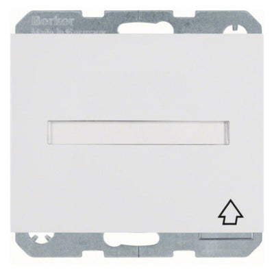 Berker 47527109 Steckdose SCHUKO+Klappd. B-feld+erh.BS K.1 polarweiß glänzend