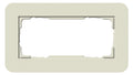 GIRA 1002417 Abdeckrahmen 2f o.Mittelst. E3 Sand/Reinweiß glänzend Soft-Touch