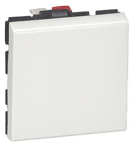 GGK 6769 M45-WS-9010 Wechselschalter 45x45mm m.schraublosen Anschl. alpinweiß