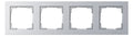 GIRA 021425 Abdeckrahmen 4fach E2 Farbe Alu