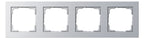 GIRA 021425 Abdeckrahmen 4fach E2 Farbe Alu