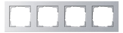 GIRA 021425 Abdeckrahmen 4fach E2 Farbe Alu