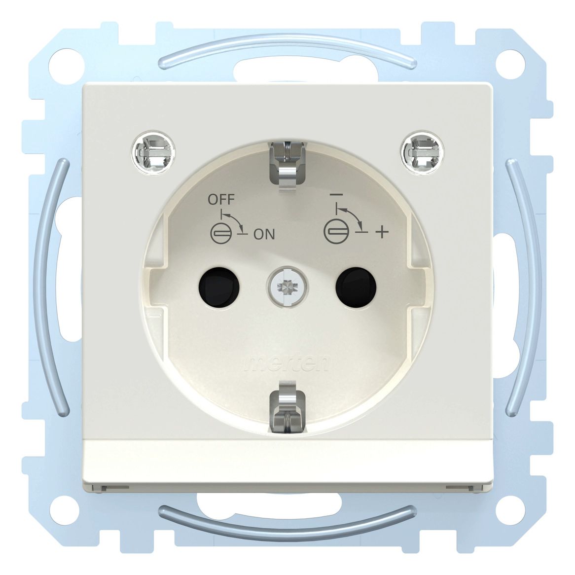 Mert MEG 2304-0319 SCHUKO-Steckdose BRS m.Lichtausl.+LED StK polarweiß gl.Sys.M