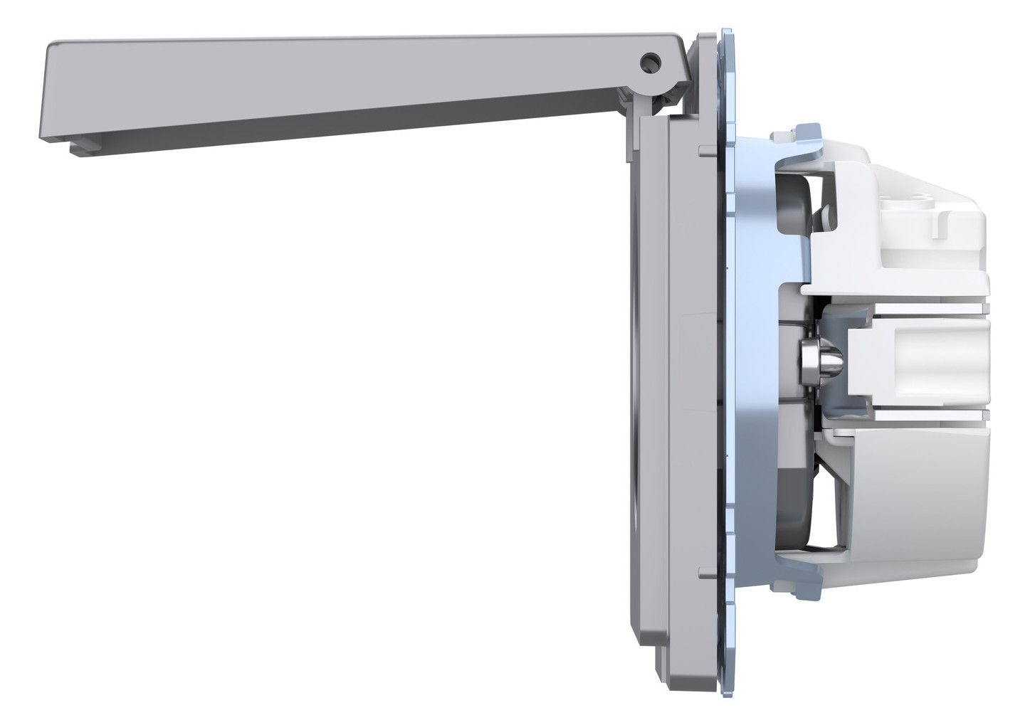 Mert MEG 2314-6036 SCHUKO-Steckdose m.Klappdeckel IP44 BRS StK Edelstahl