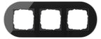 GIRA 0213135 Abdeckrahmen 3fach Studio Glas Schwarz