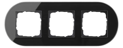 GIRA 0213135 Abdeckrahmen 3fach Studio Glas Schwarz