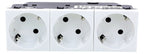 Legrand 077253 Schuko Steckdose 45° 3-fach 6-modulig Mosaic weiß