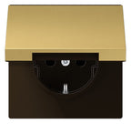 Jung ME1520KLC SCHUKO Steckdose Klappd LS Messing classic
