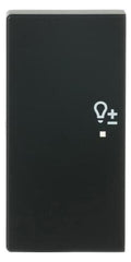 BJ 6234-21-885 Wippe/L 2f Dimmer schwarz matt Busch-free@home future linear