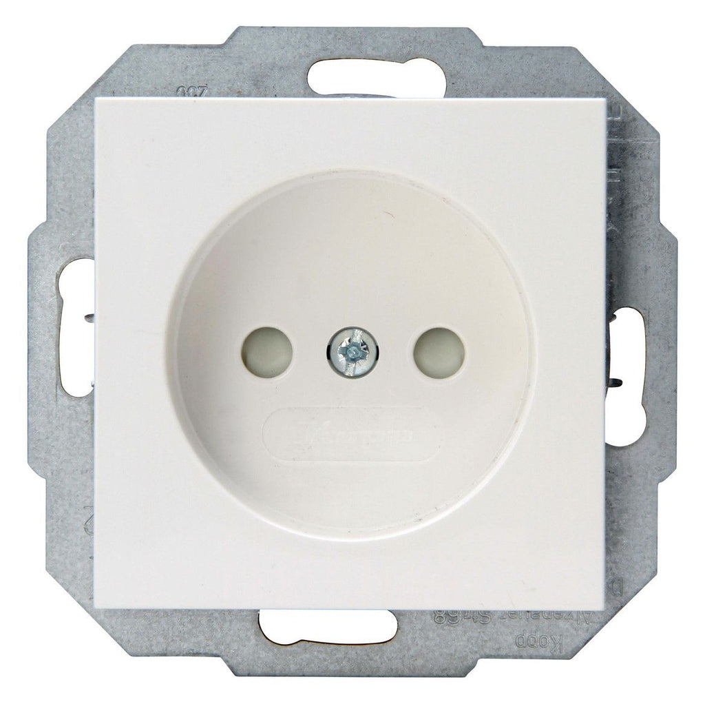 Kopp 948629004 HK07 Steckdose o.Schuko erh.Ber.schutz reinweiß
