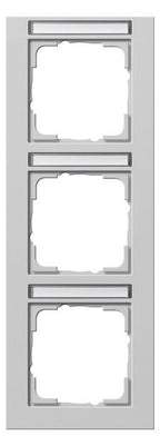 GIRA 110337 Abdeckrahmen 3fach senkrecht BSF E2 Grau matt