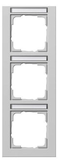 GIRA 110337 Abdeckrahmen 3fach senkrecht BSF E2 Grau matt