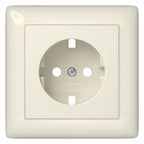 GIRA 492901 Abdeckung SCHUKO-Steckdose Vollplatte System 55 Cremeweiß glänzend