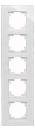 Kopp 406702001 HK07 Glas Abdeckrahmen 5f weiß