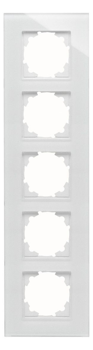 Kopp 406702001 HK07 Glas Abdeckrahmen 5f weiß