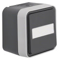 Berker 30763555 Wechselschalter m.B-feld Ap W.1 grau